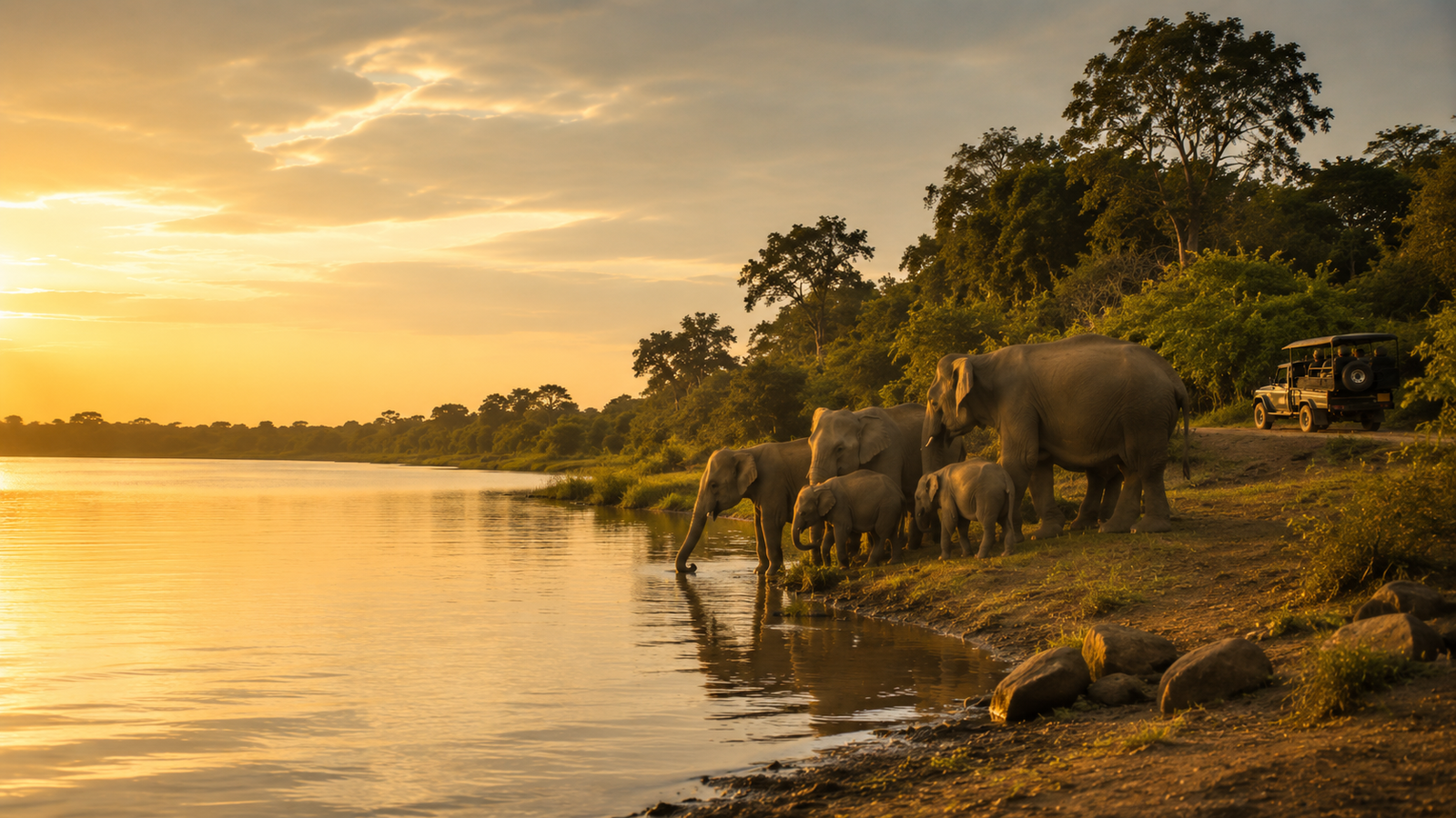 Elephants at Udawalawe
